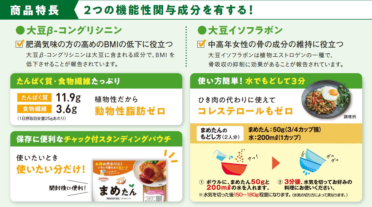 まめたん 200g | 大豆たんぱく | 【公式】昭和産業オンラインショップ